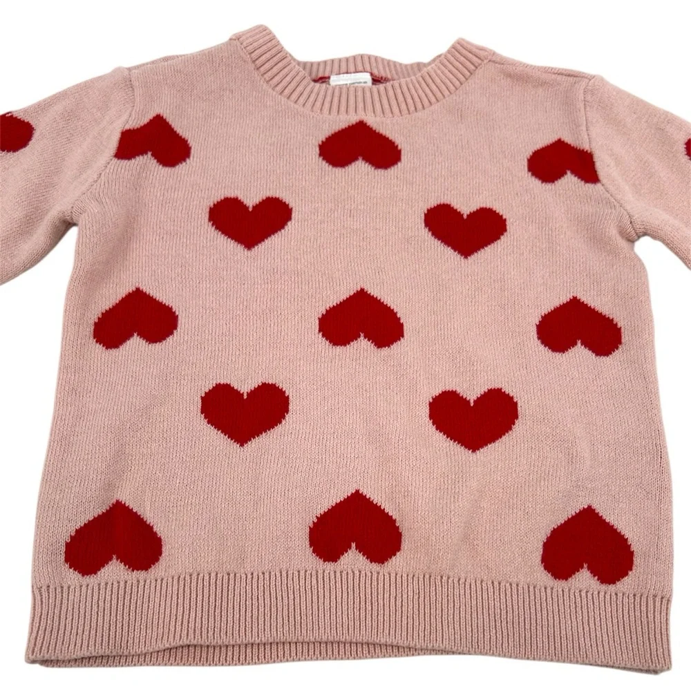 NWT Carter’s Pullover All Over Heart Print Sweater Pink and Red Size 18 Months